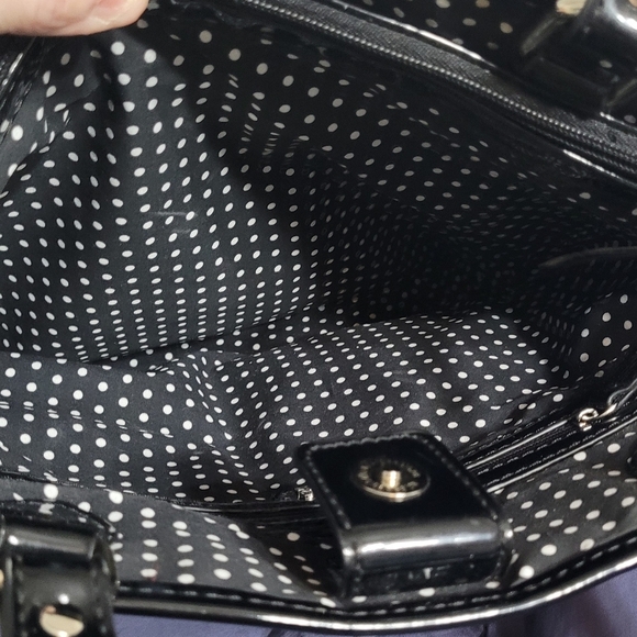 VTG 90's Women LuLu Guinness Puppy Dog Purse Hand Tote Bag - Picture 5 of 5